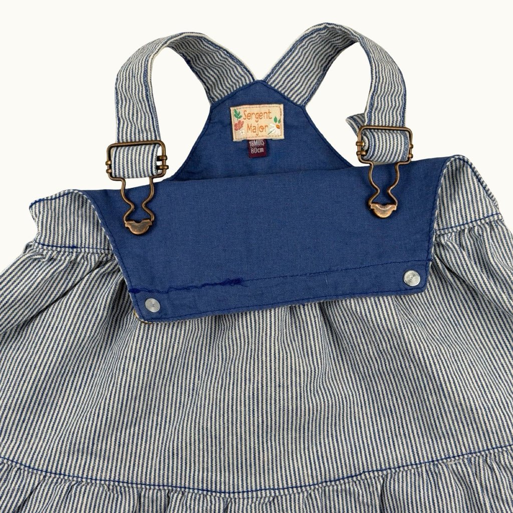 Robe salopette rayée Sergent Major - 18 mois