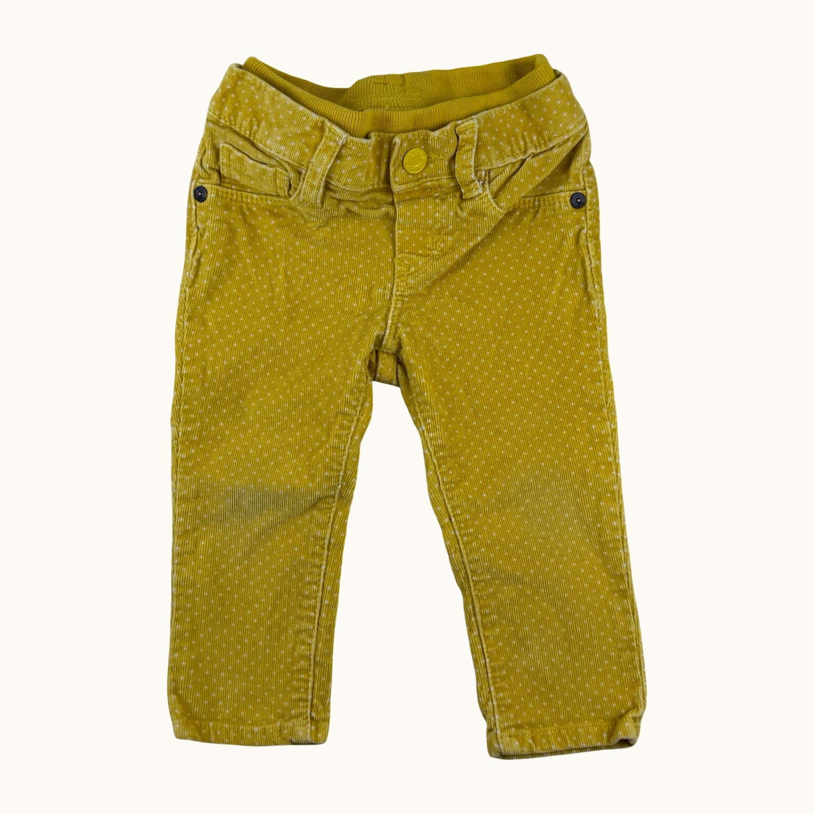 Pantalon velours côtelé pois Baby Gap - 18 mois