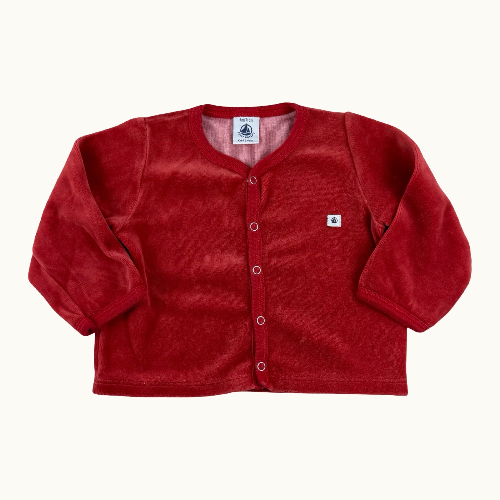 Gilet velours Petit Bateau - 9 mois
