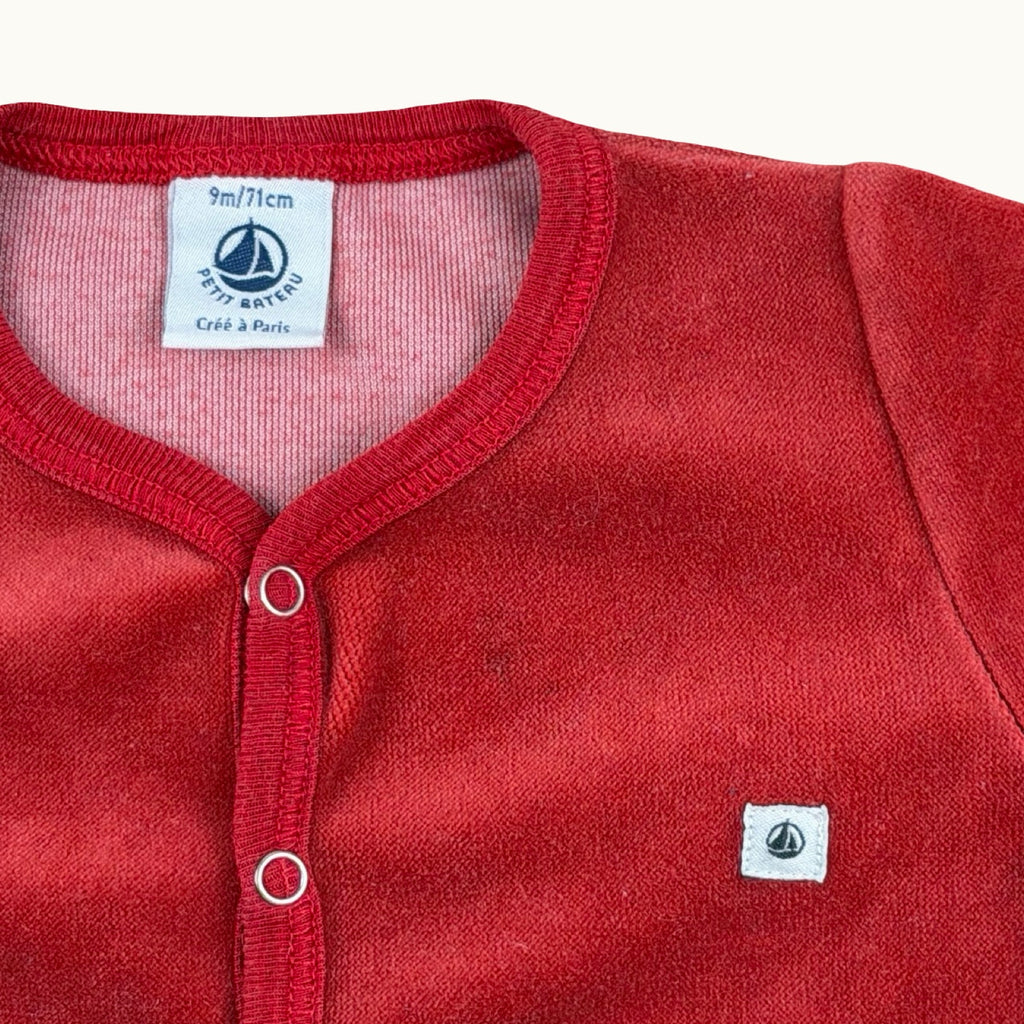 Gilet velours Petit Bateau - 9 mois
