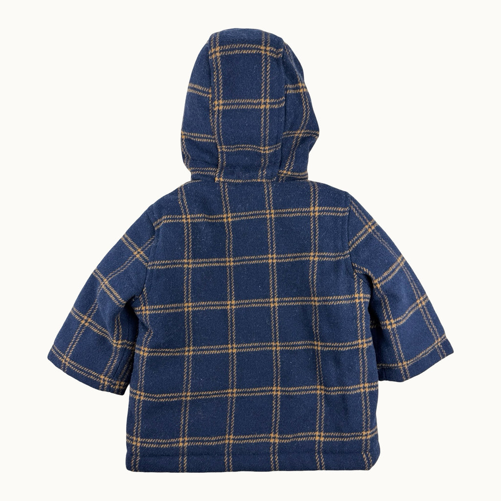 Veste à capuche à carreaux - 9 mois