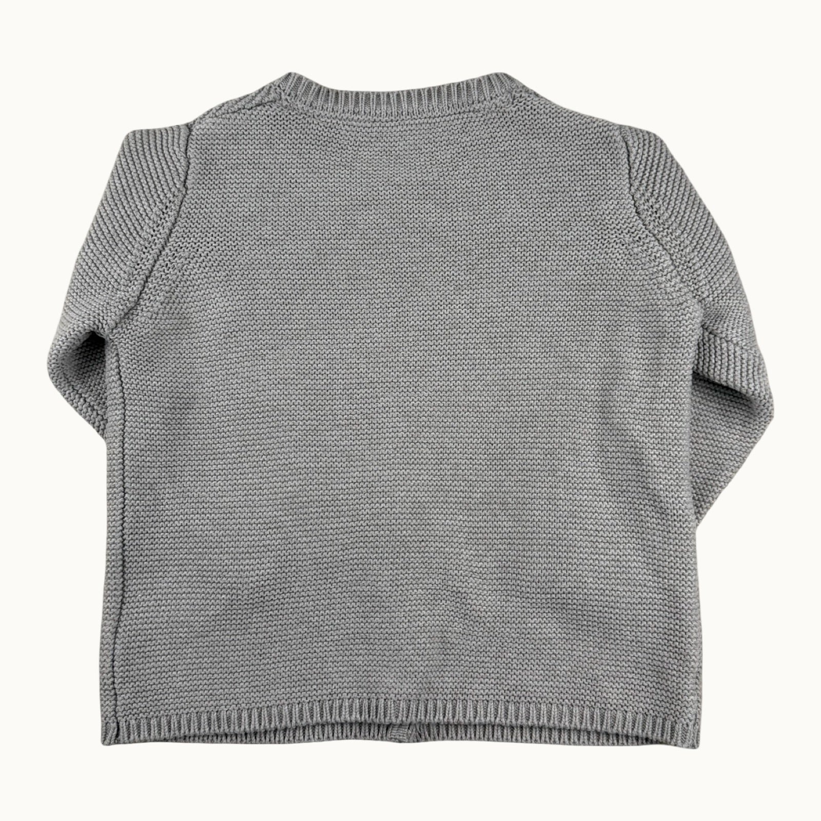 Gilet gris en maille - 9 mois