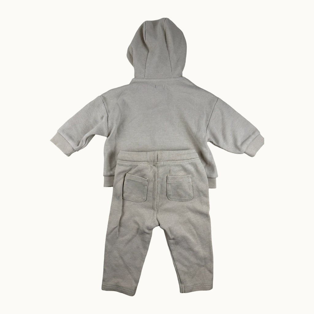 Ensemble 2 pièces tissu gaufré - 9 mois