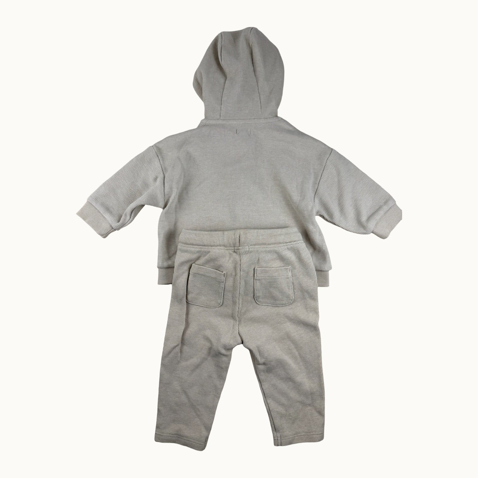 Ensemble 2 pièces tissu gaufré - 9 mois