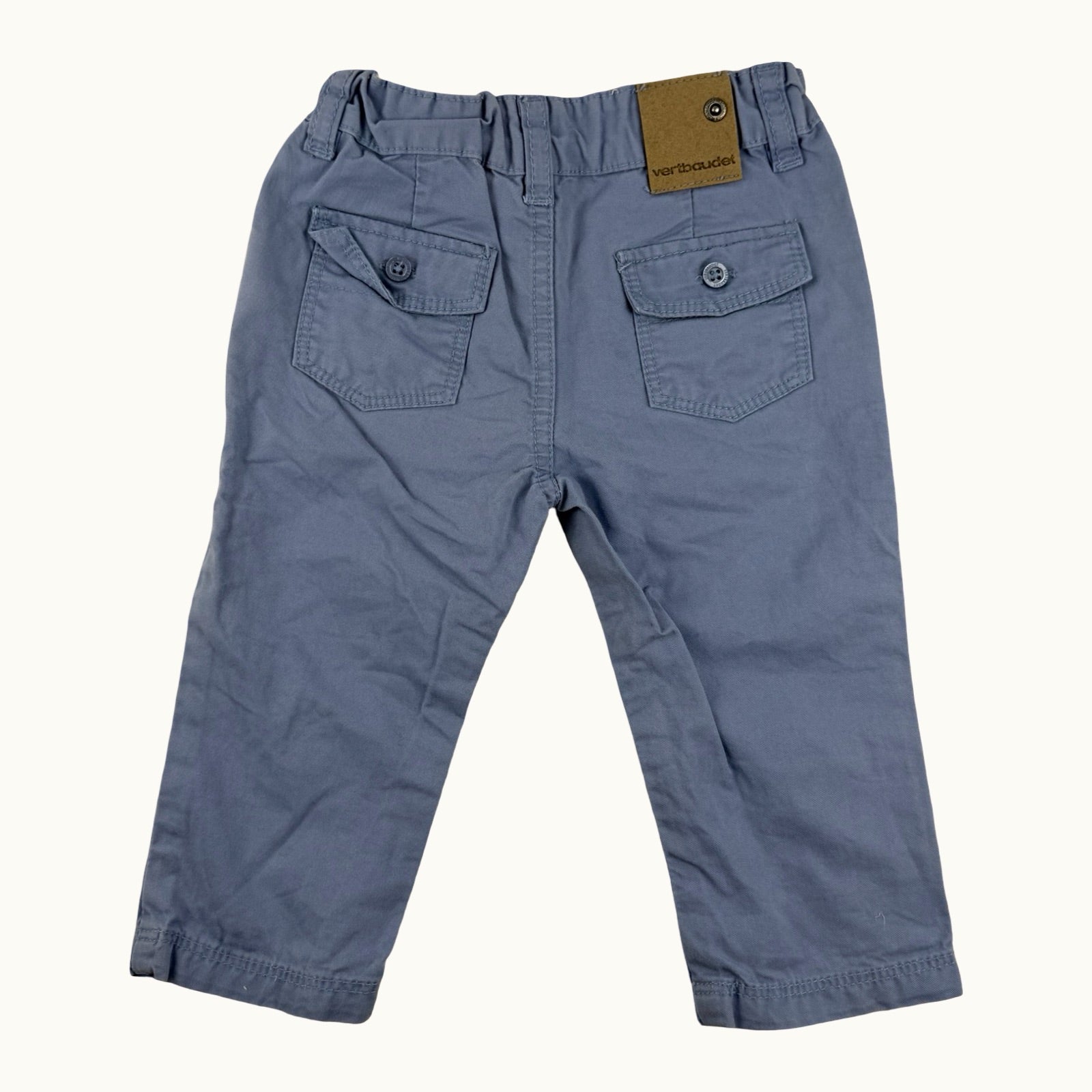 Pantalon chino bleu Vertbaudet - 9 mois
