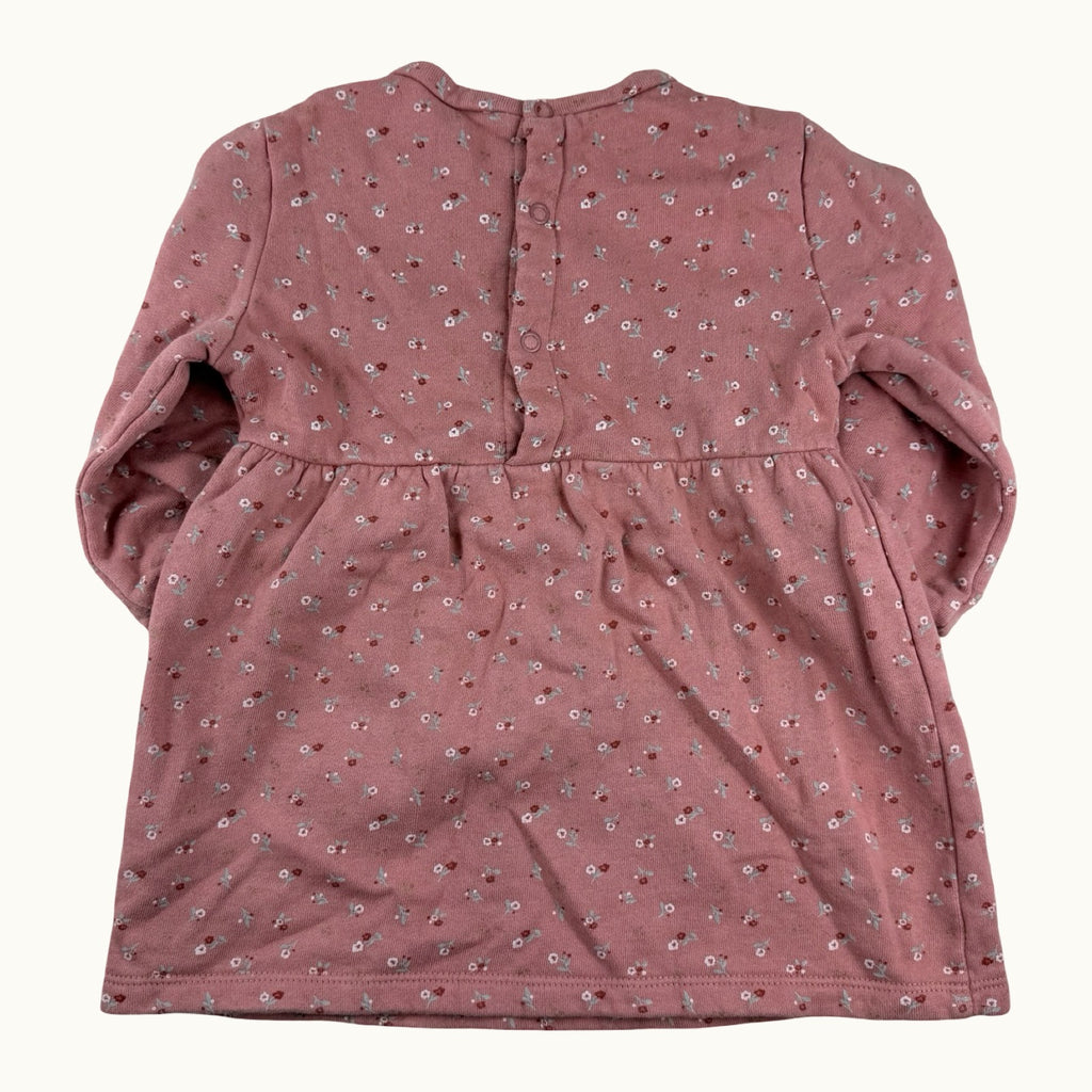 Robe épaisse fleurie - 24 mois