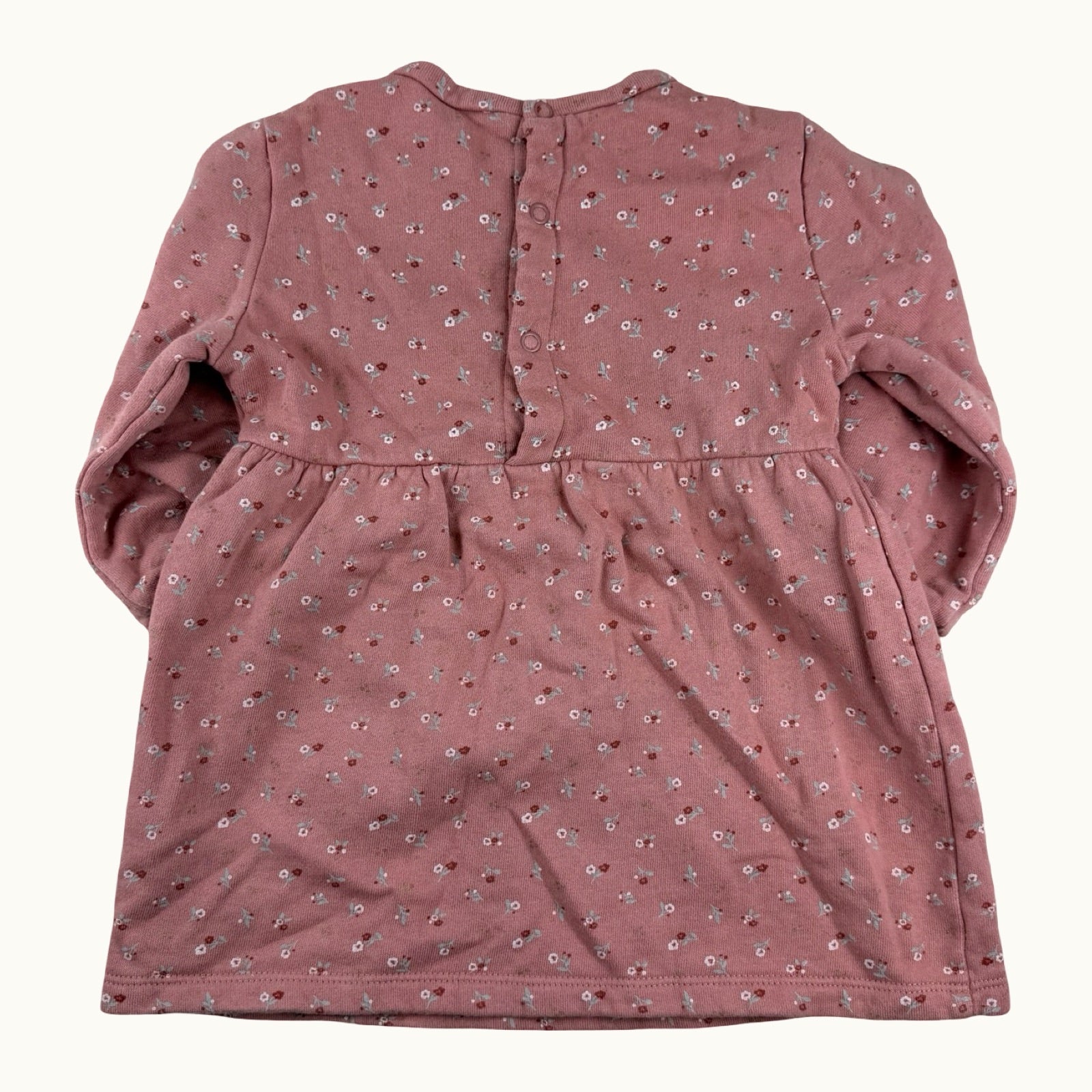 Robe épaisse fleurie - 24 mois