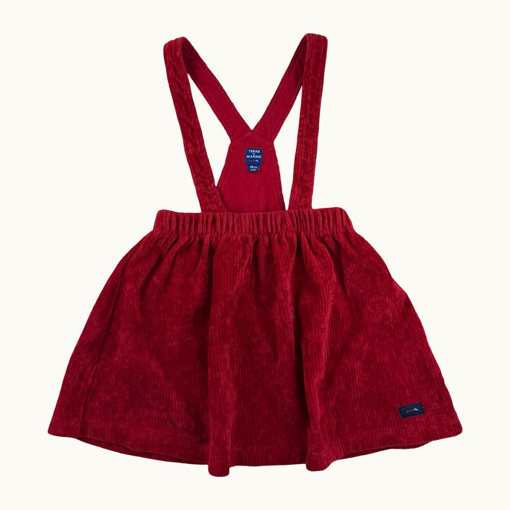 Jupe velours avec bretelles Terre de Marins - 23 mois