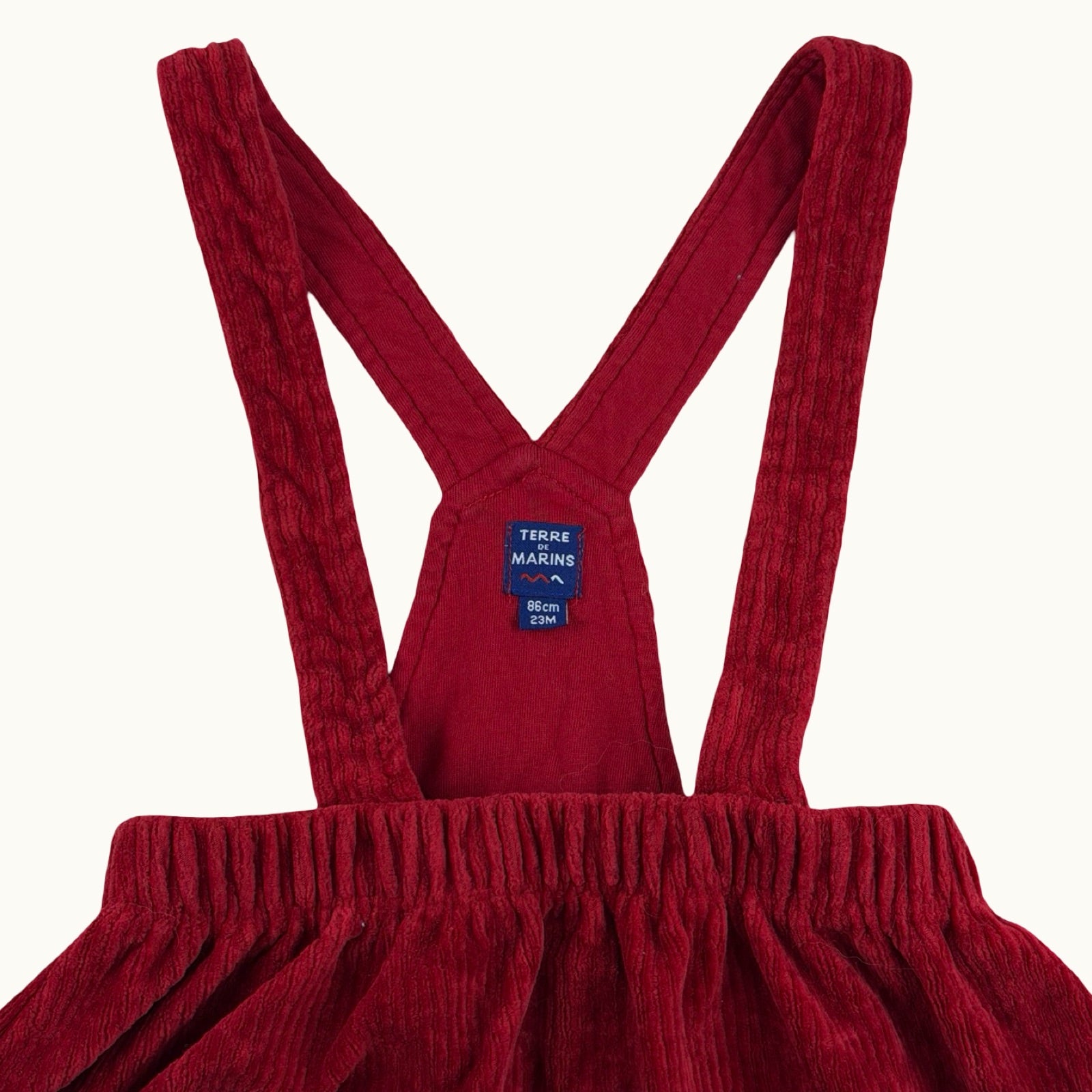 Jupe velours avec bretelles Terre de Marins - 23 mois