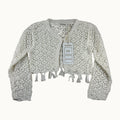 Gilet en crochet avec pompons - 24 mois