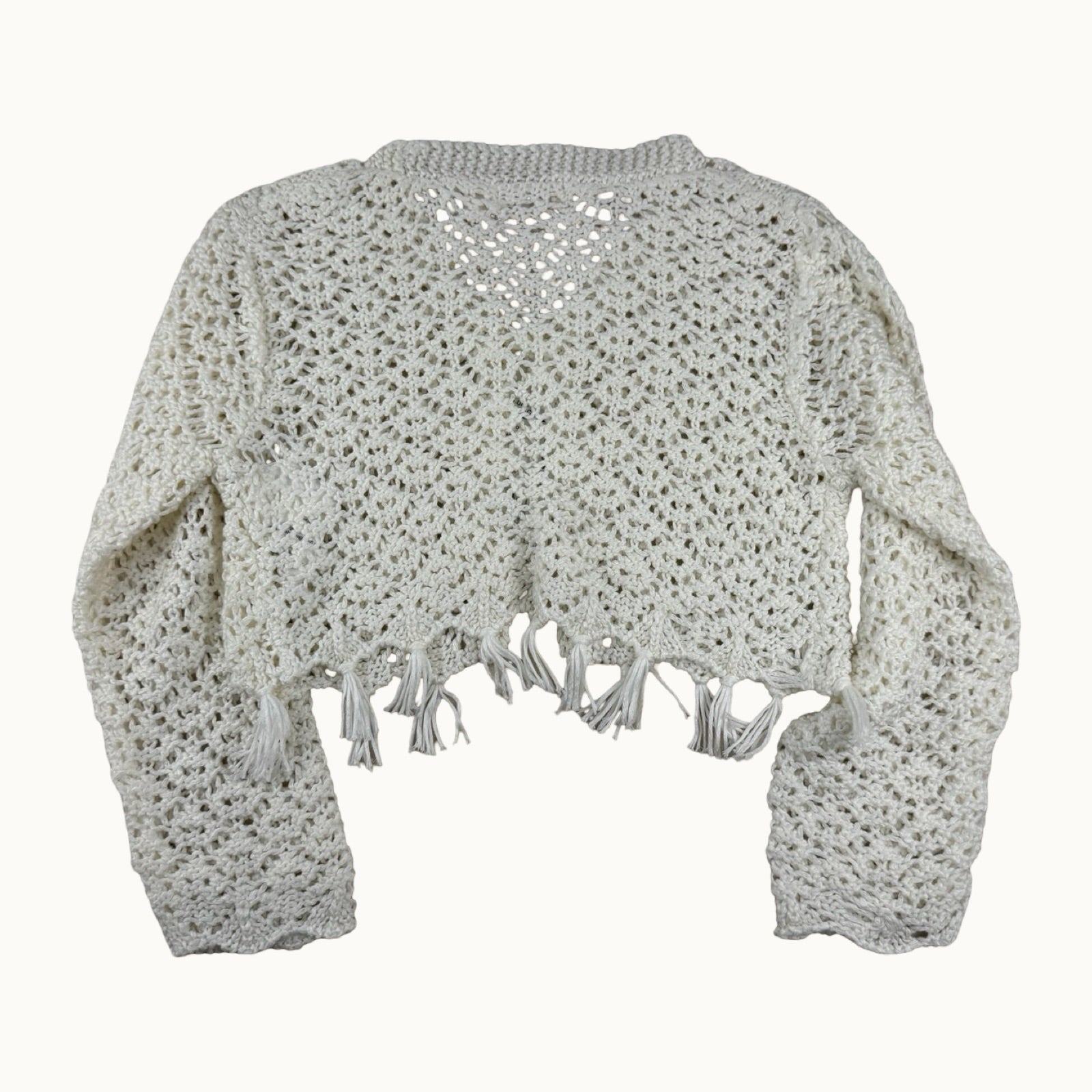 Gilet en crochet avec pompons - 24 mois