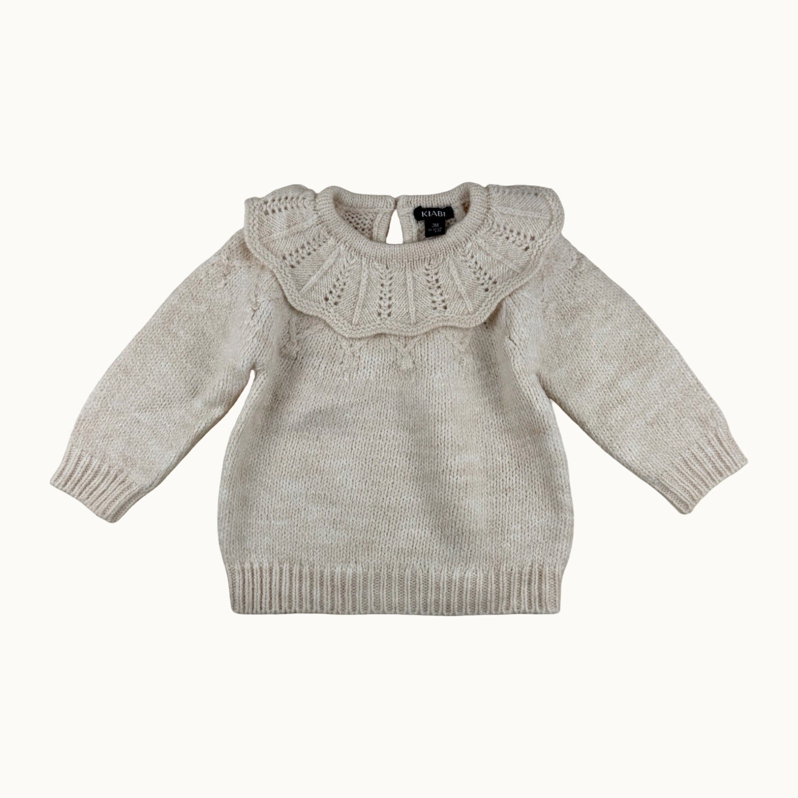 Pull tricot col claudine - 3 mois