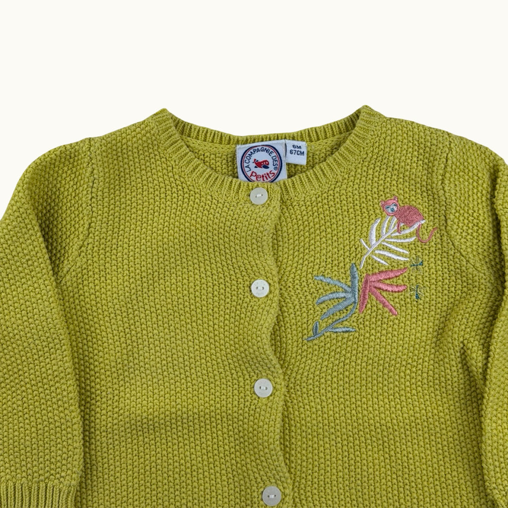 Gilet en maille avec broderie - 6 mois