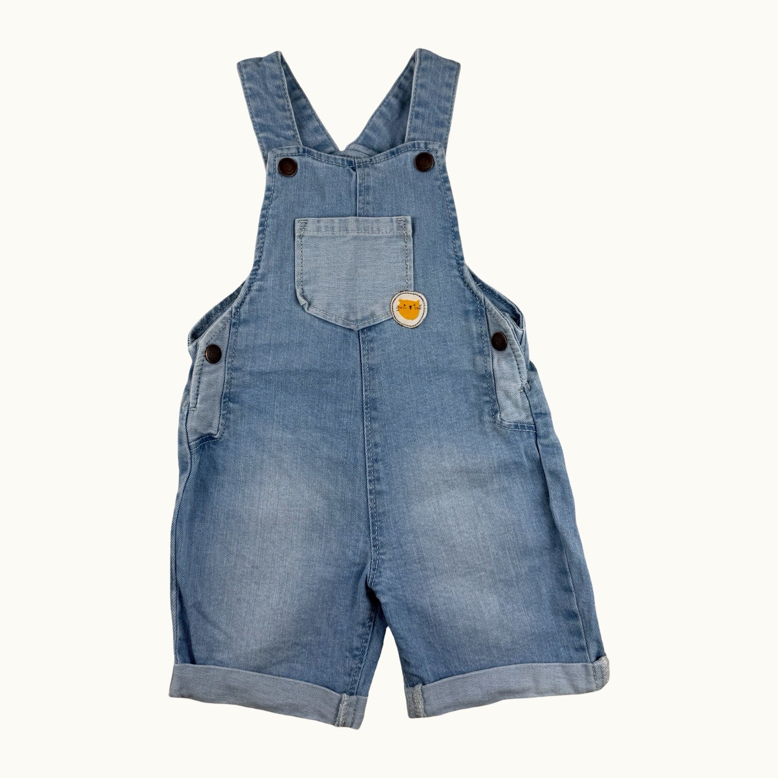 Combishort en jean - 18 mois