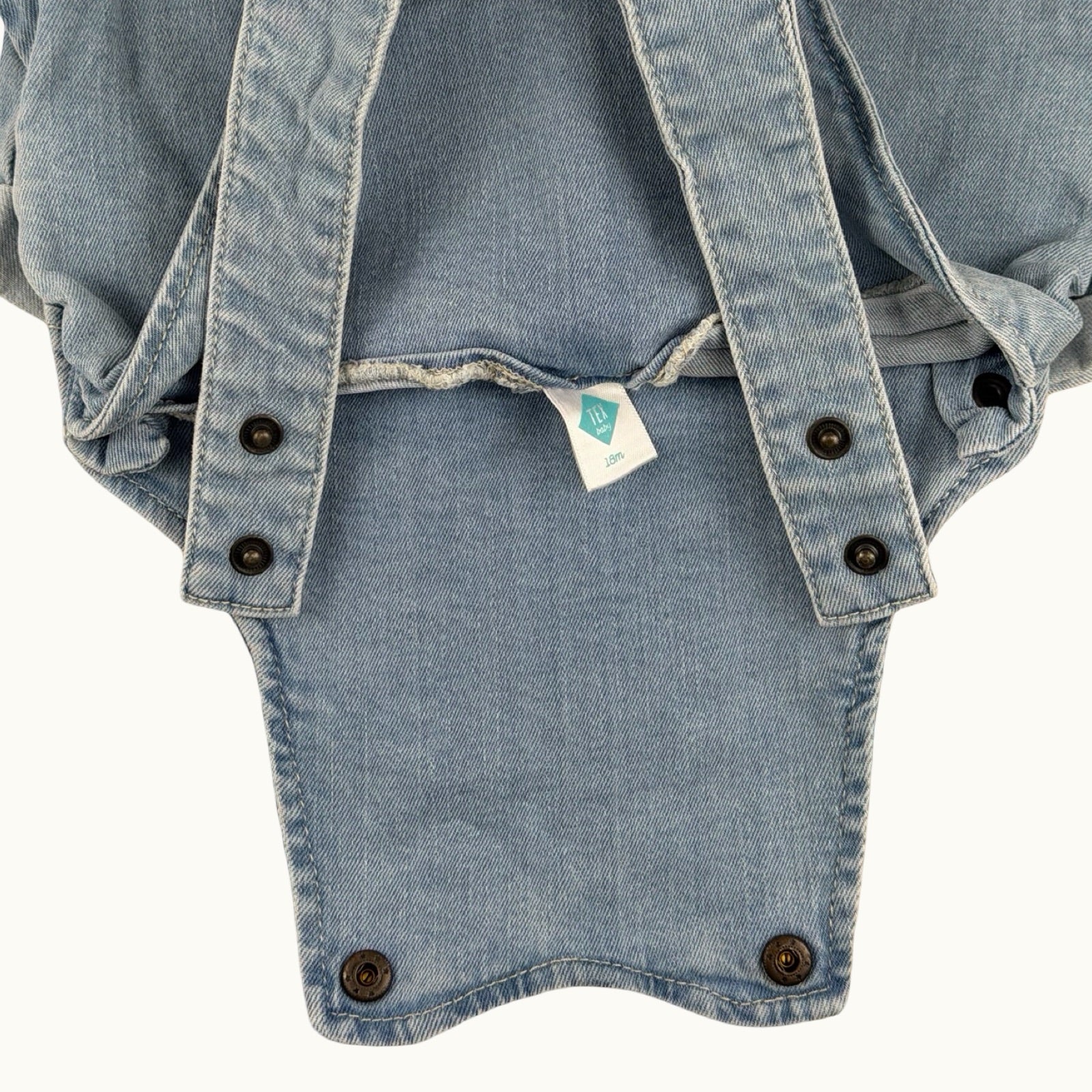 Combishort en jean - 18 mois