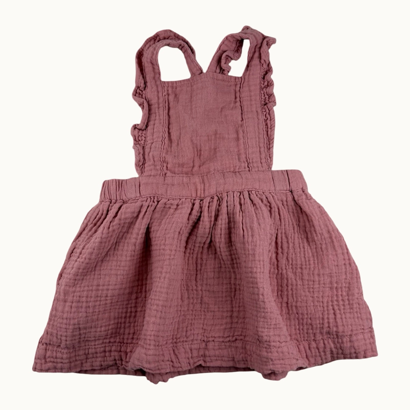 Robe salopette en gaze de coton Vertbaudet - 18 mois