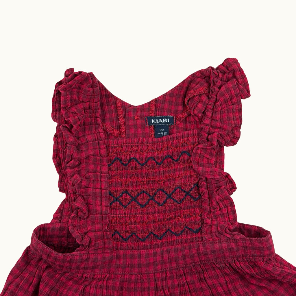 Robe vichy smockée - 9 mois
