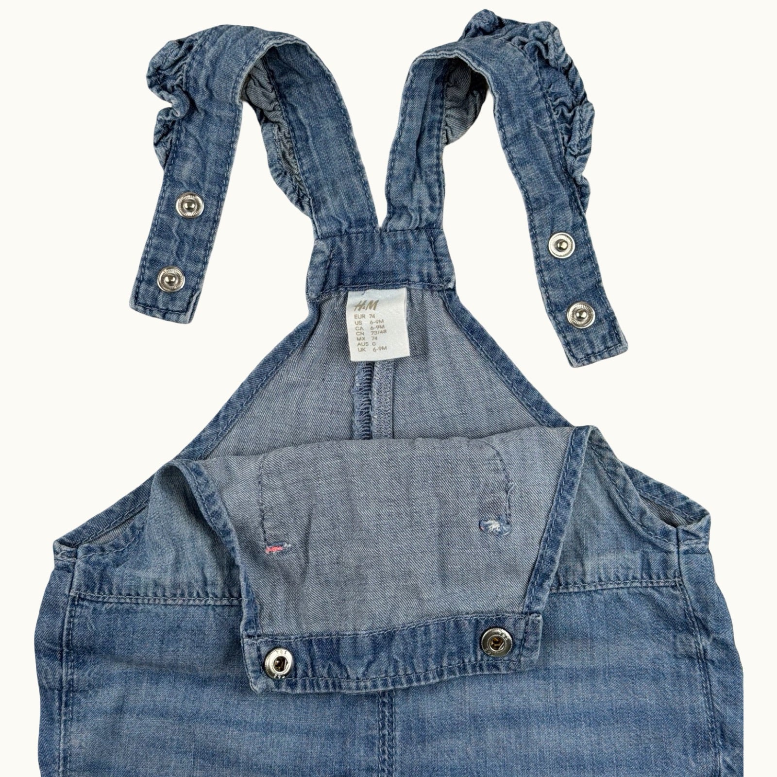 Combishort en jean H&M - 9 mois
