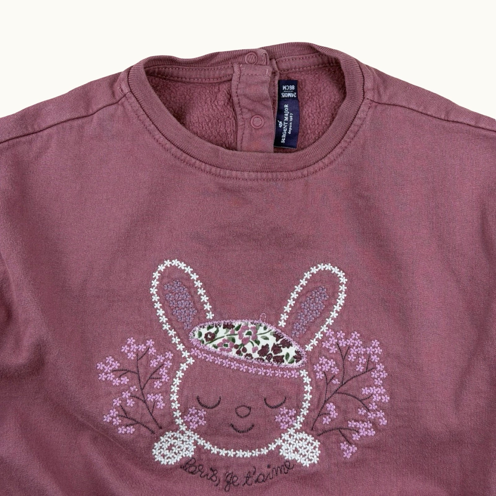 Sweat lapin Sergent Major - 24 mois