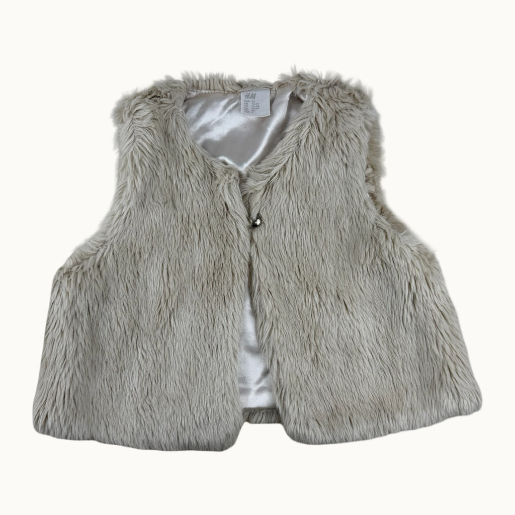 Gilet sans manche fausse fourrure H&M - 24 mois