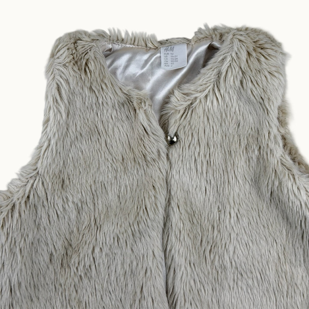 Gilet sans manche fausse fourrure H&M - 24 mois