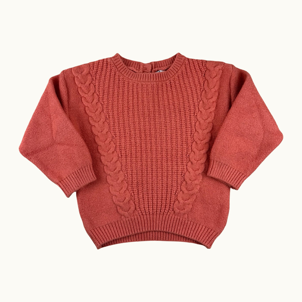 Pull tricot torsades - 24 mois
