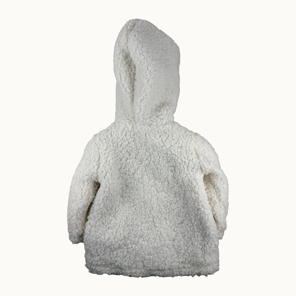Manteau sherpa fleuri - 12 mois
