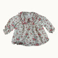 Blouse fleurie avec col - 6 mois