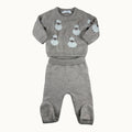 Ensemble pull moutons et pantalon - 6 mois