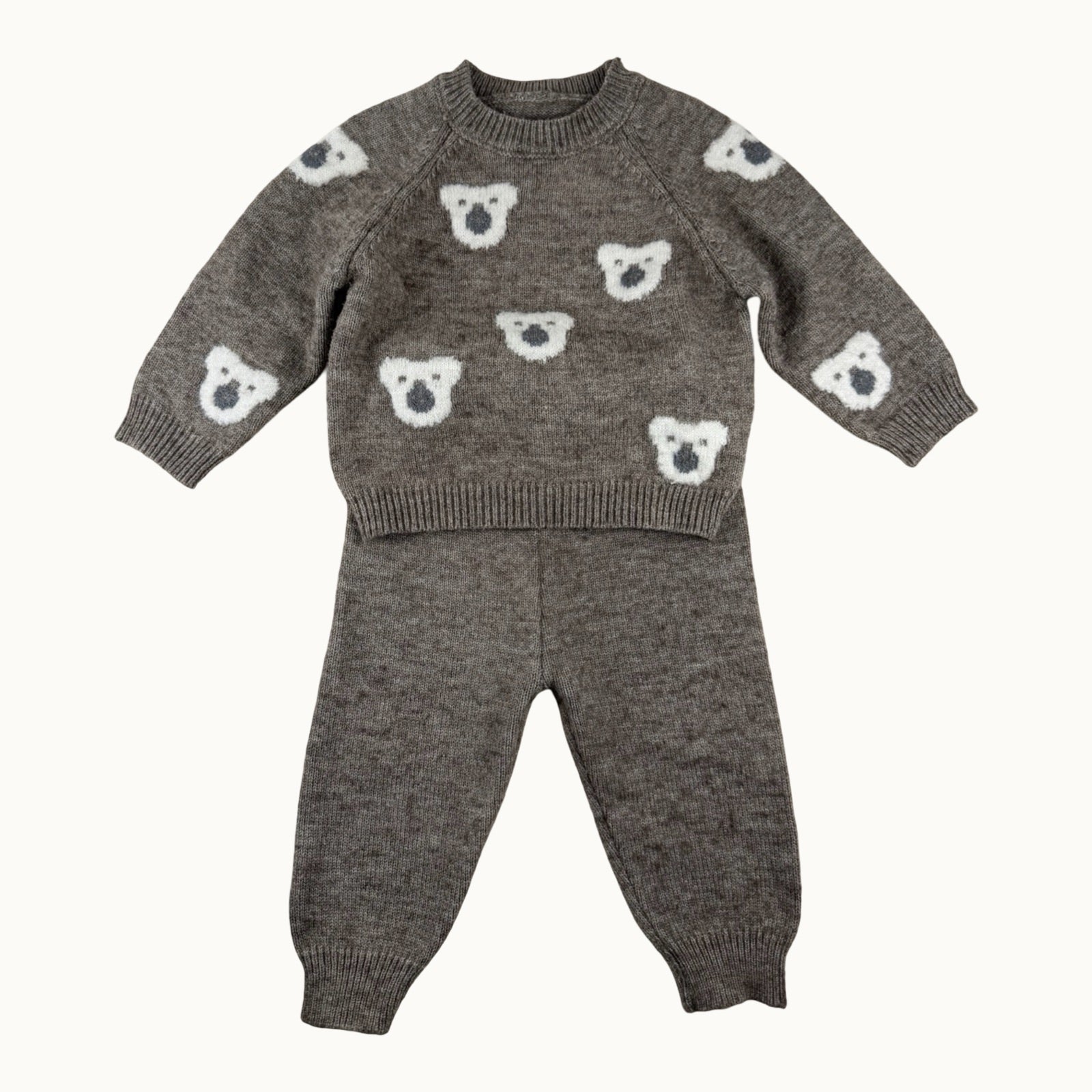 Ensemble pull ours et pantalon - 9 mois