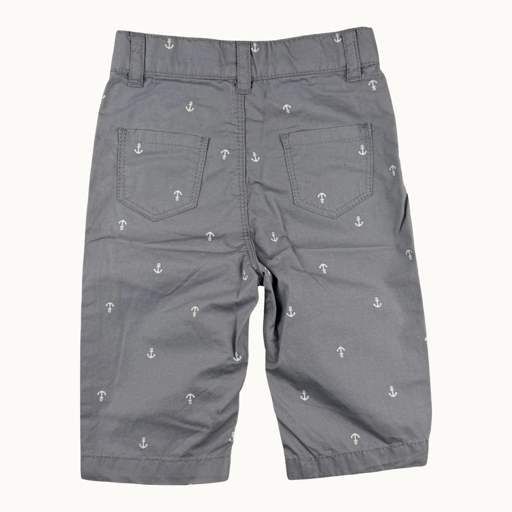 Pantalon chino imprimé ancres Petit Bateau - 6 mois