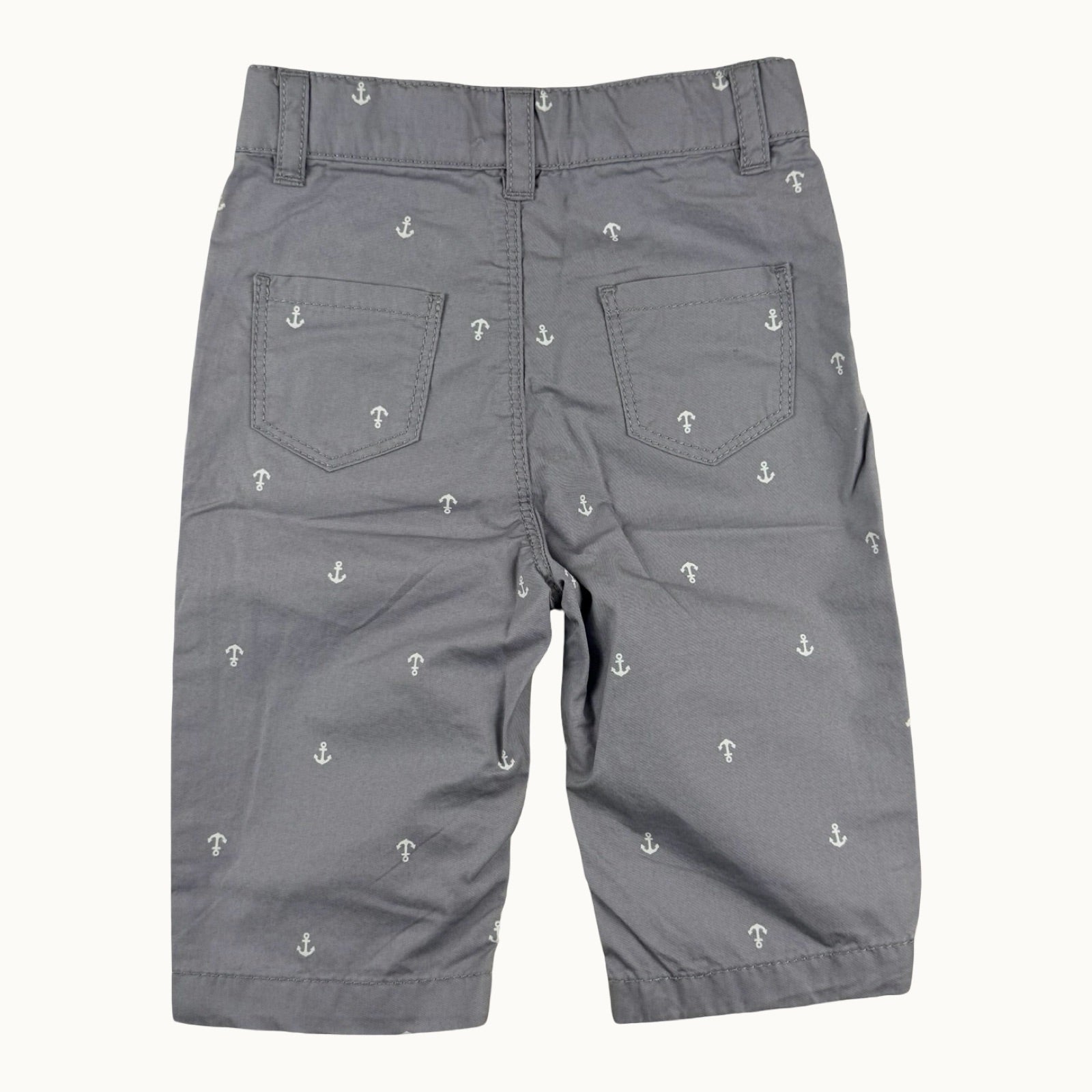 Pantalon chino imprimé ancres Petit Bateau - 6 mois