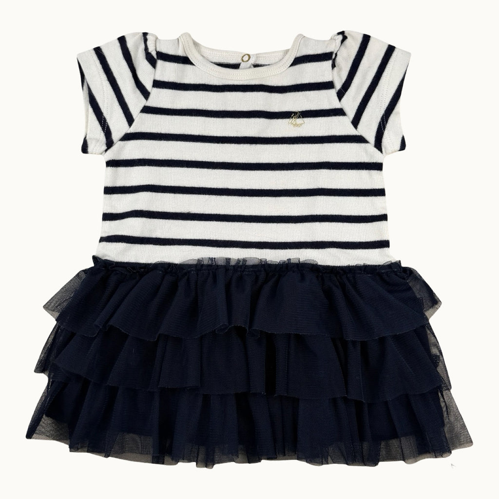 Robe marinière tulle Petit Bateau - 6 mois