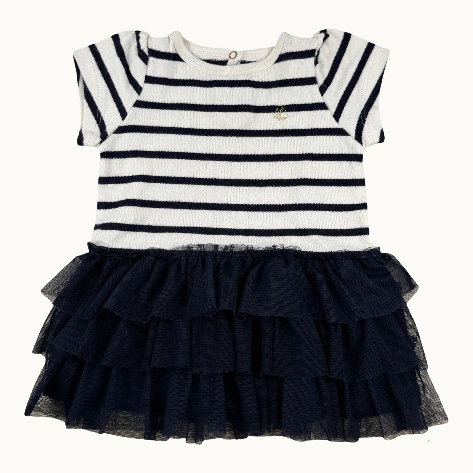Robe marinière tulle Petit Bateau - 6 mois