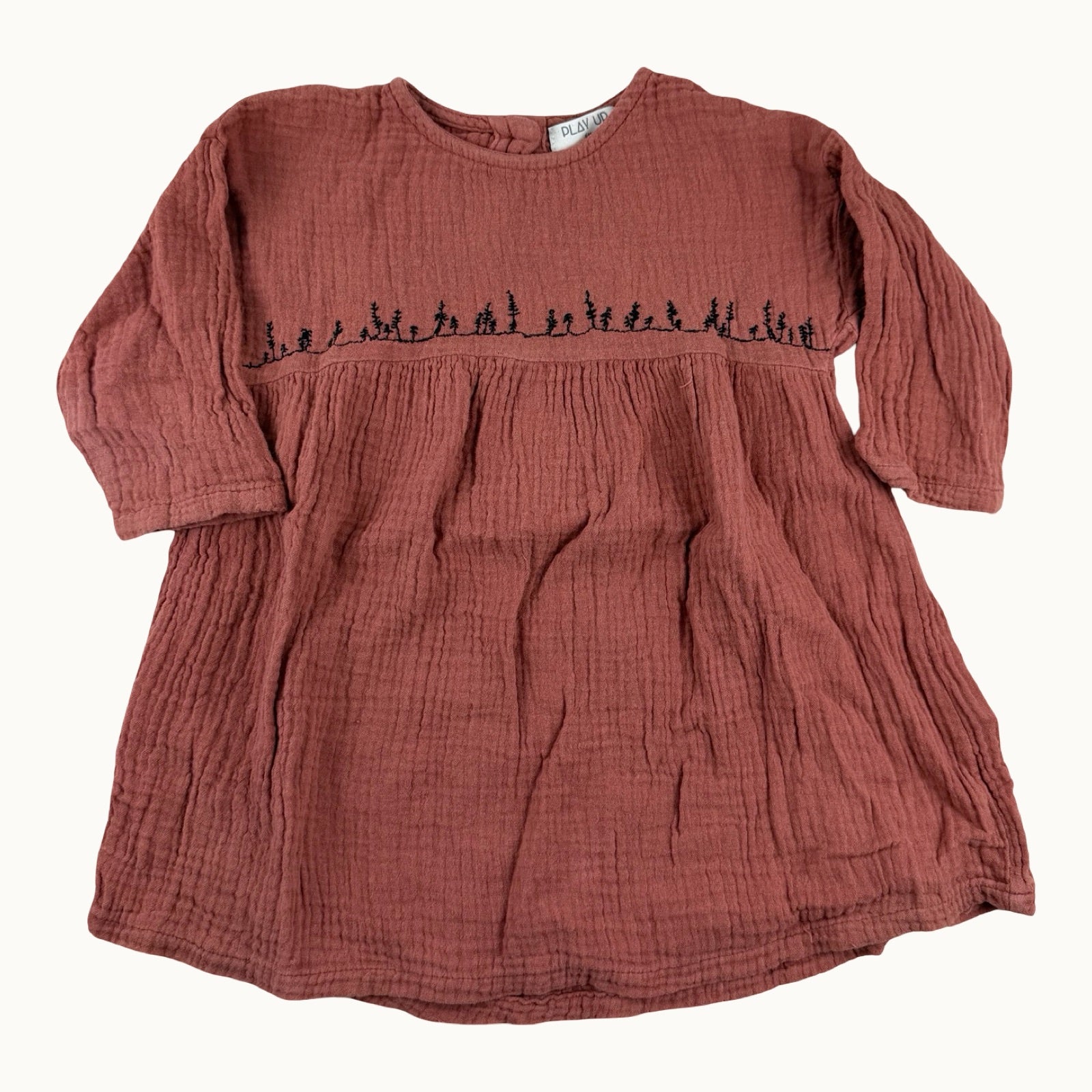 Robe en gaze de coton Play Up - 6 mois