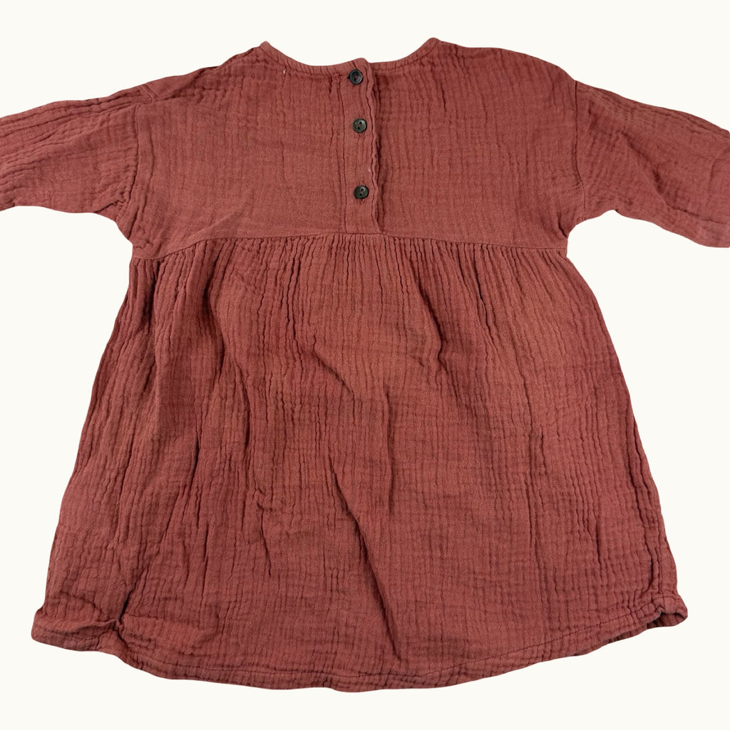 Robe en gaze de coton Play Up - 6 mois