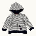 Veste rayée à capuche - 9 mois