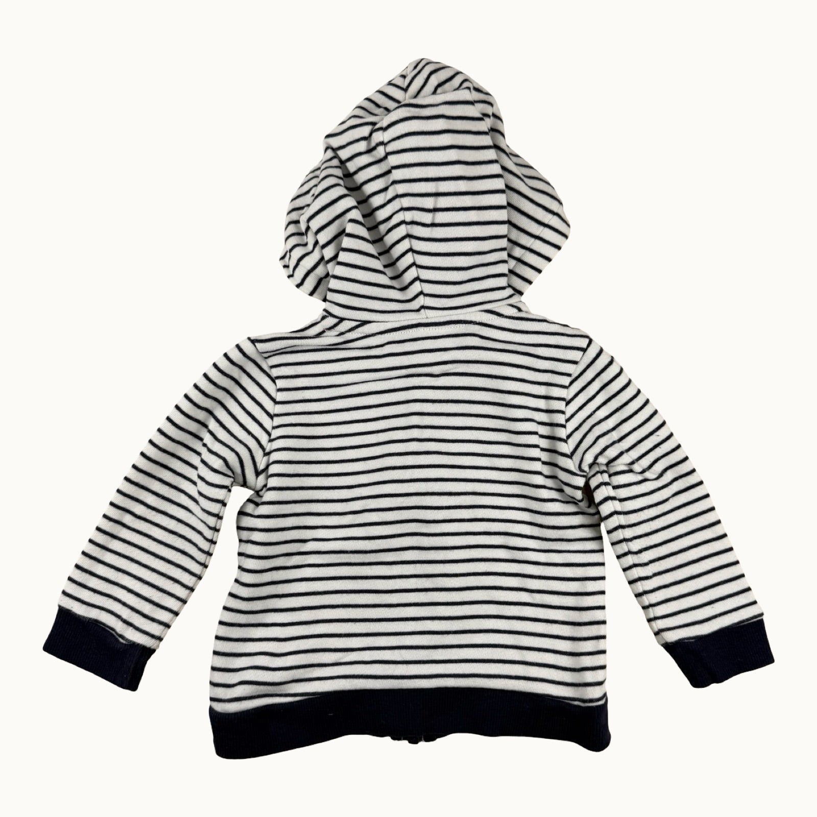 Veste rayée à capuche - 9 mois