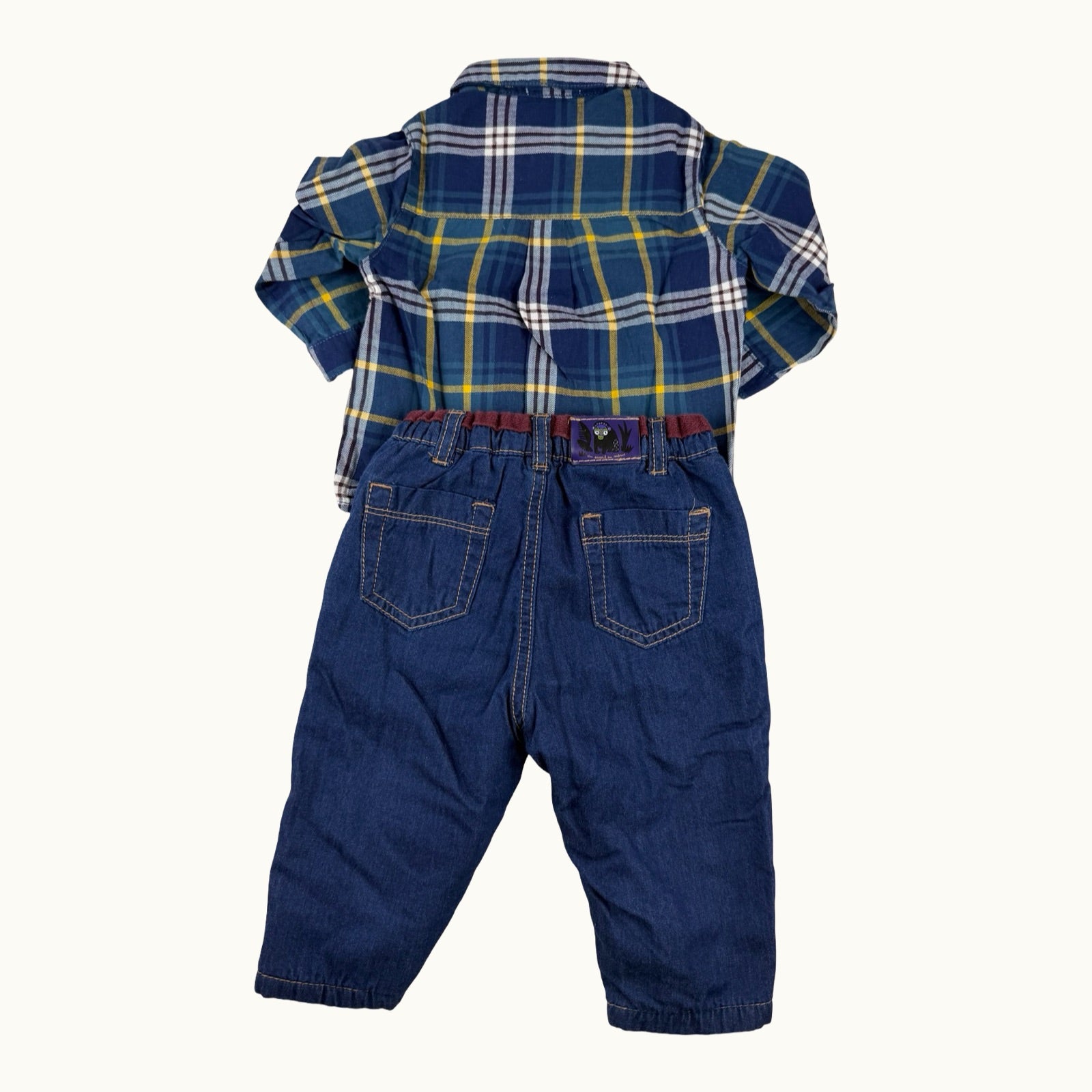 Ensemble chemise et jean DPAM - 6 mois