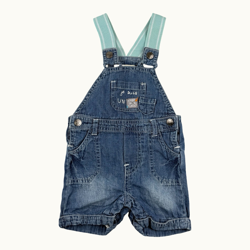 Combishort en jean - 3 mois