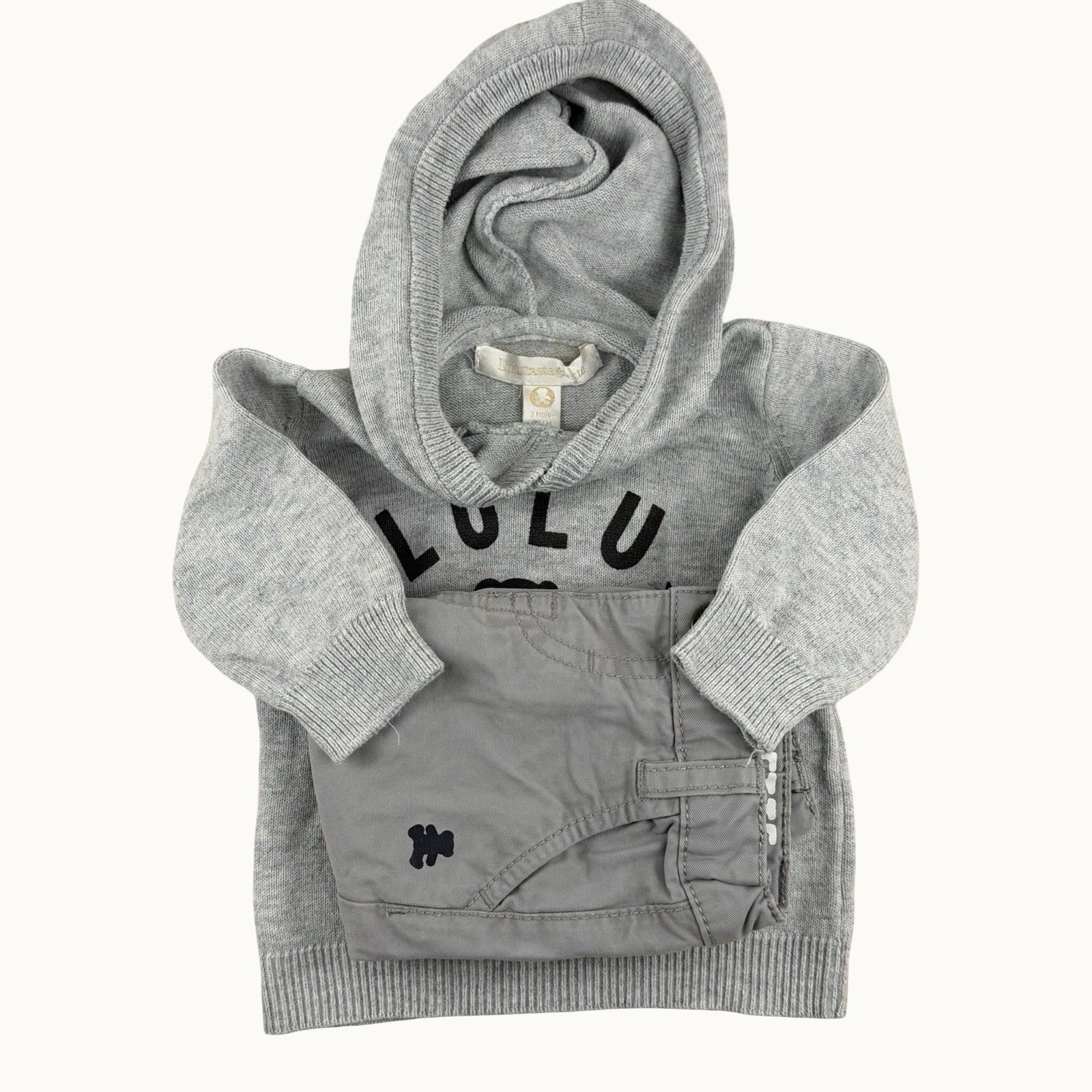 Ensemble pull et jean Lulu Castagnette - 3 mois