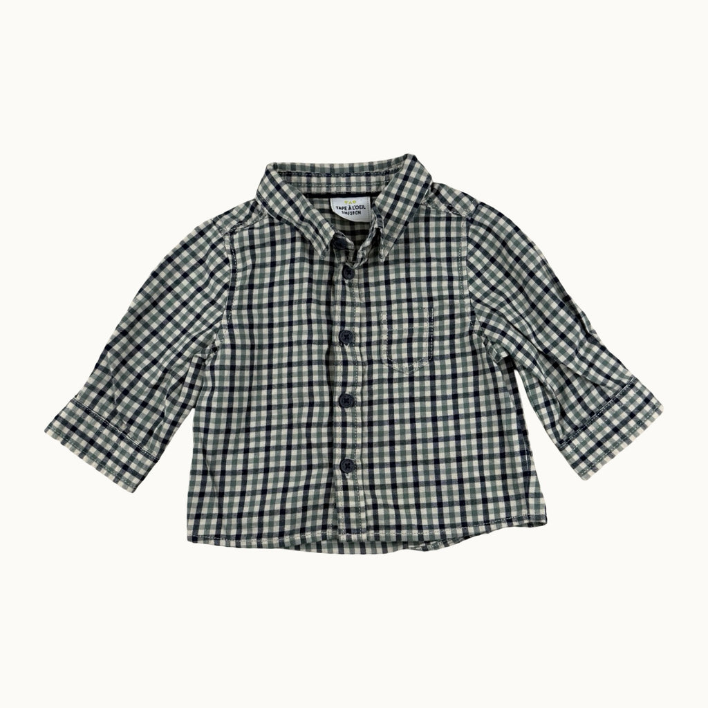 Chemise à carreaux TAO - 3 mois