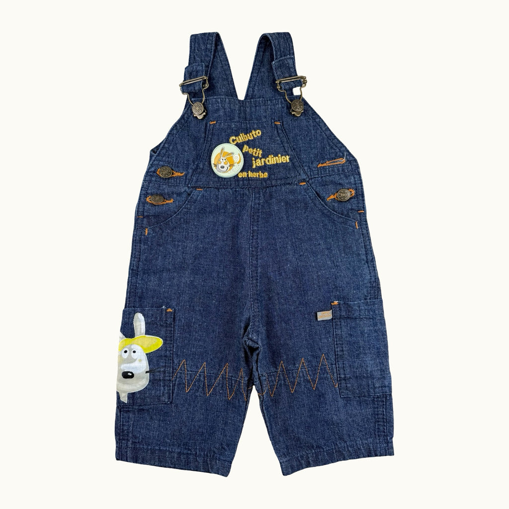 Salopette avec broderies vintage - 3 mois