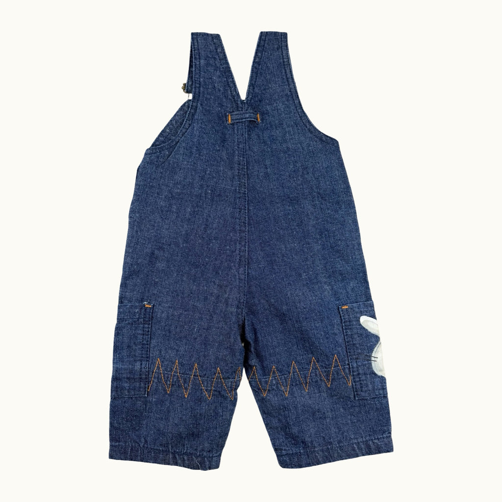 Salopette avec broderies vintage - 3 mois