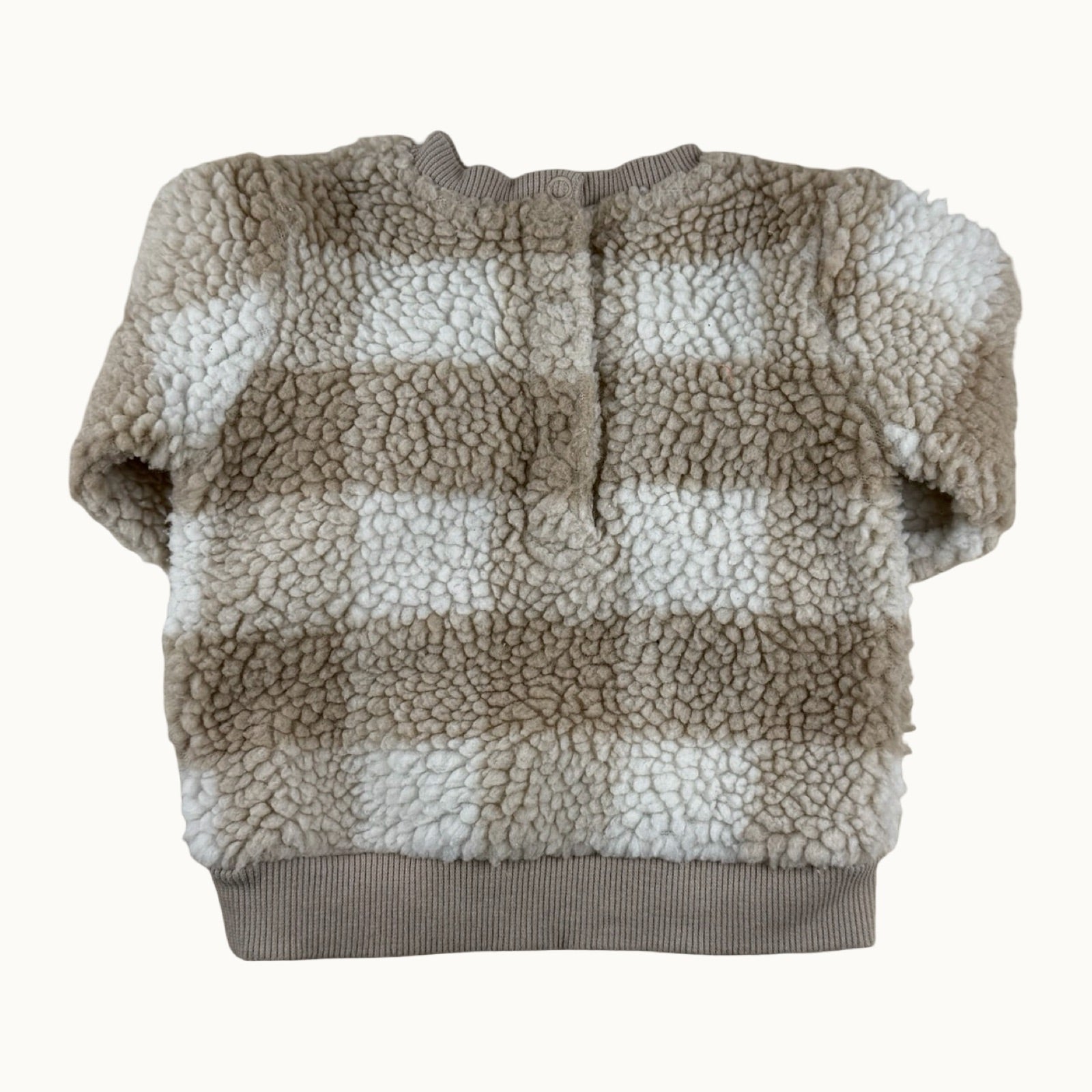 Sweat sherpa damier - 3 mois