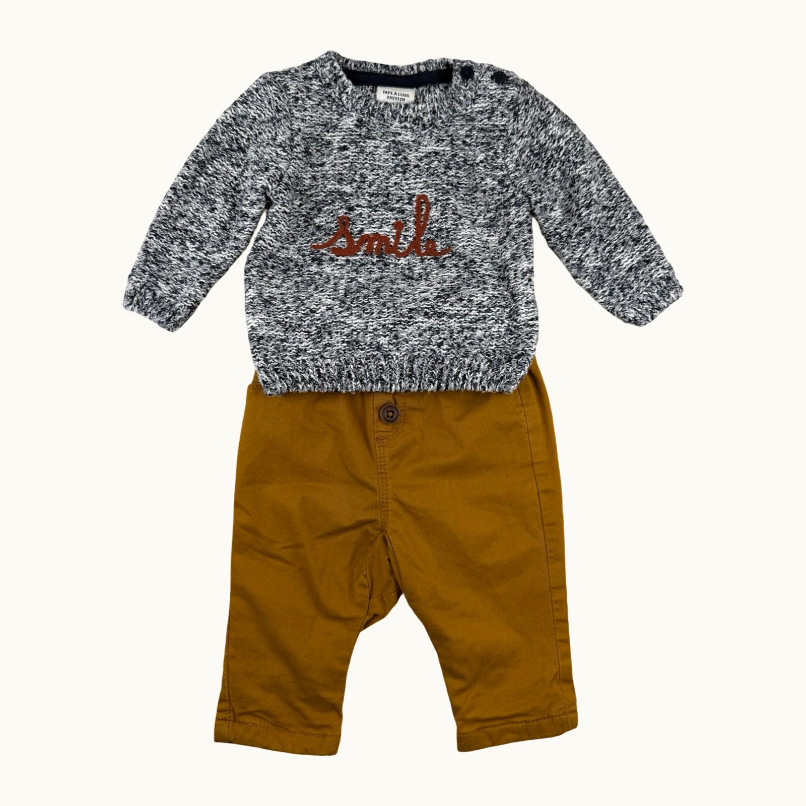 Ensemble pull et pantalon TAO - 3 mois