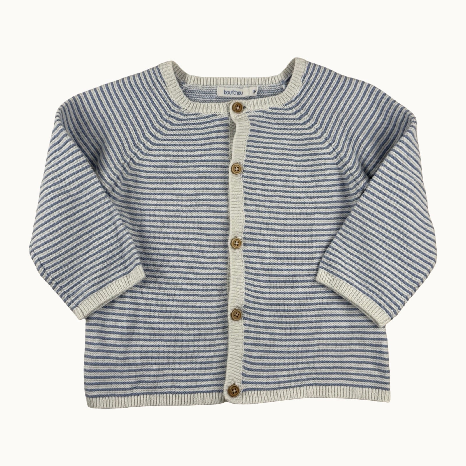 Gilet rayé Bout'chou - 12 mois