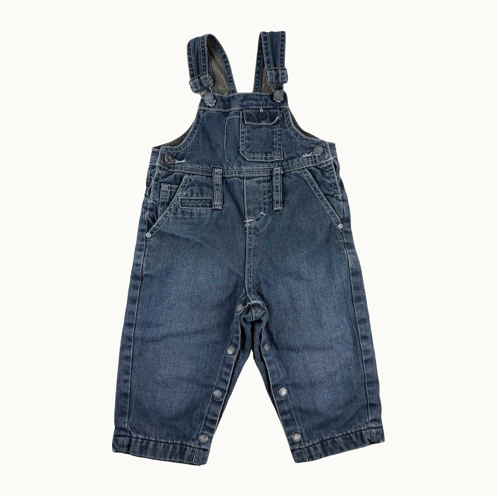 Salopette en jean vintage - 12 mois