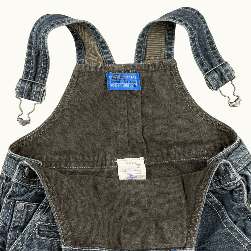 Salopette en jean vintage - 12 mois