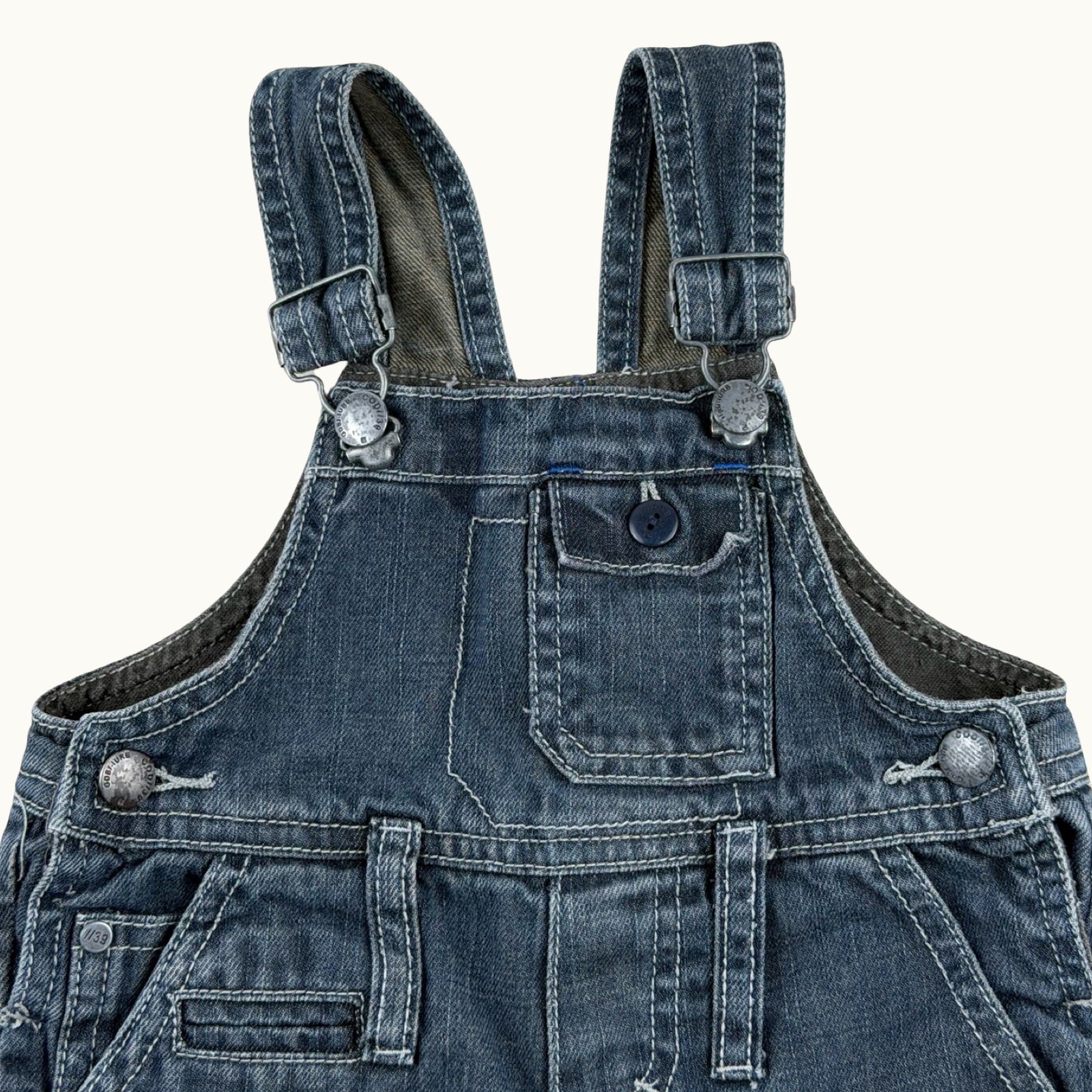 Salopette en jean vintage - 12 mois
